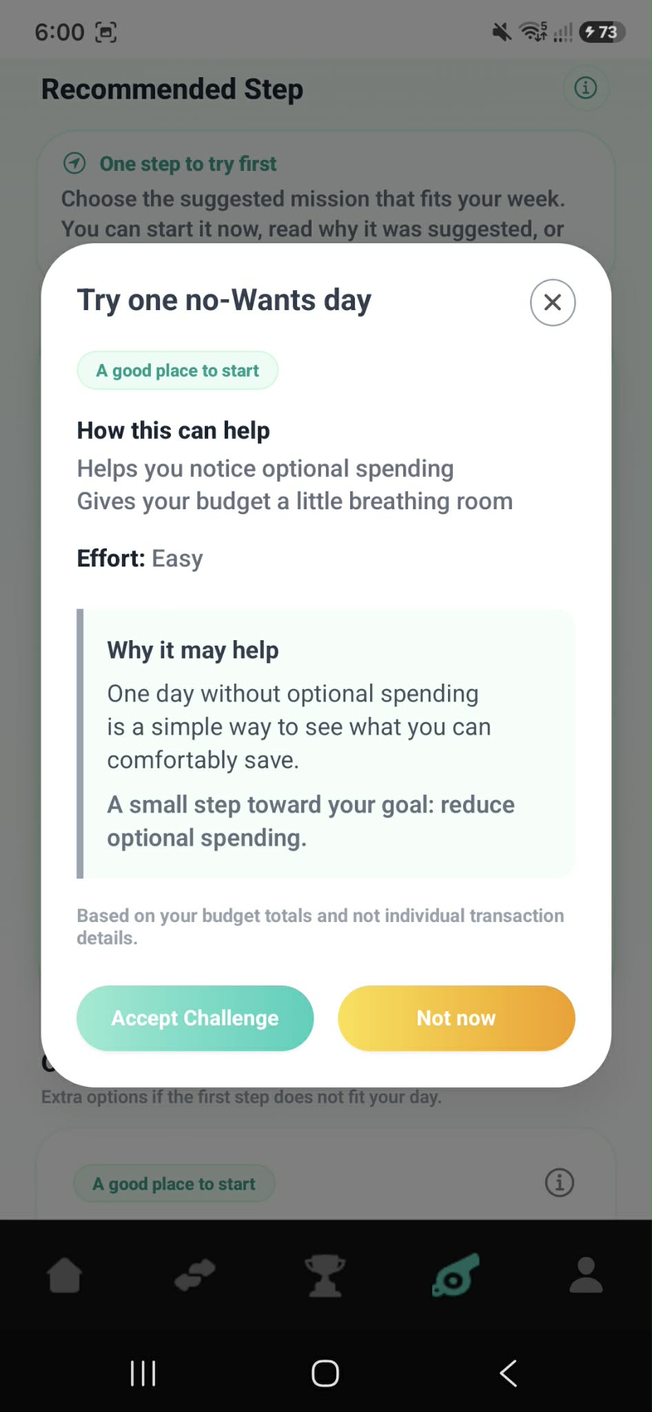 KakeiBuddy Budget Coach explanation modal